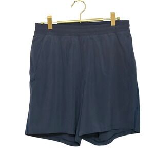 Lululemon Mens 7" Pace Breaker Shorts Linerless Size M Navy Pristine